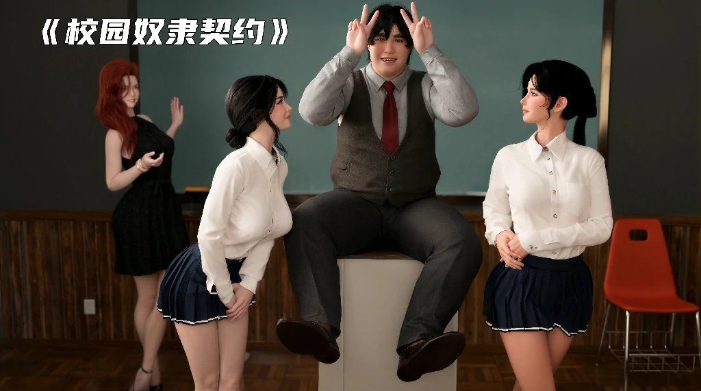 【3D漫画/全彩】校园奴隶契约【290P+550M】-Bro18社区