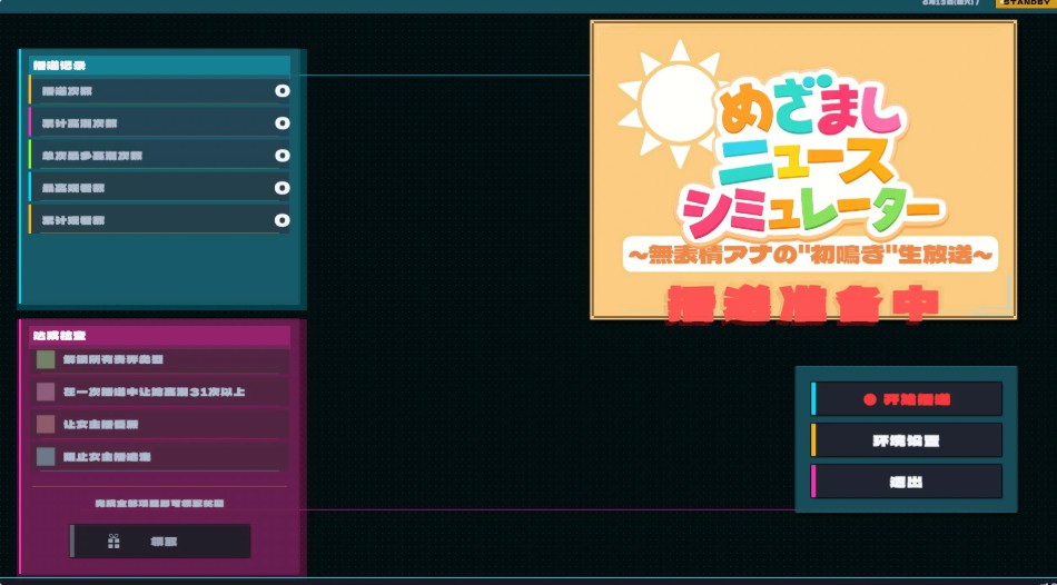 【日系SLG/官中/恋爱养成】闹钟新闻模拟器 ～面无表情女主播的初啼直播～ 官方中文版【PC/0.58G】-Bro18社区