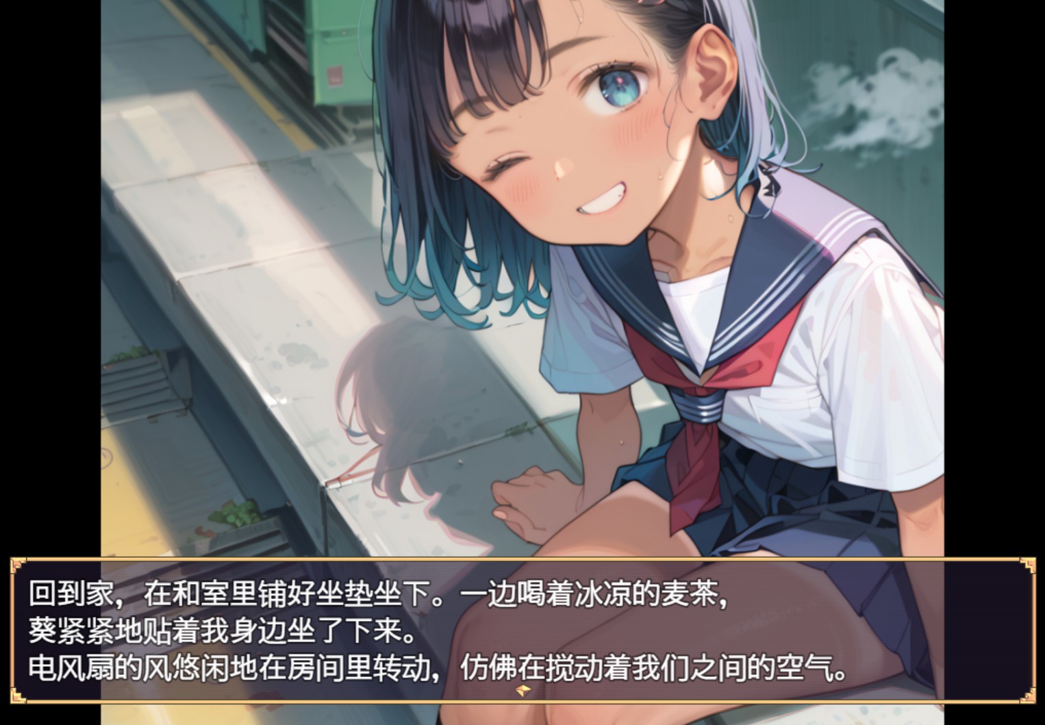 图片[2]-【日系/RPG】我的兄弟和我的妹妹——一个晒黑却不懂性的女孩 AI汉化版【PC/安卓/530M】